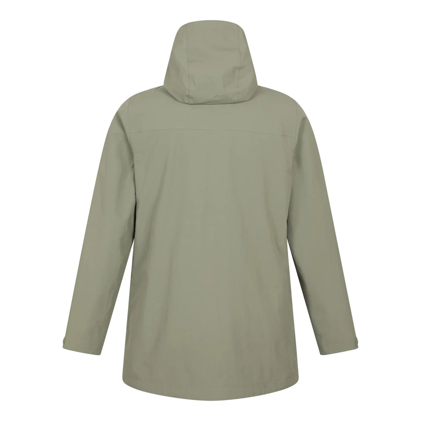 Pale Green - Back - Mountain Warehouse Mens Hastings Long Waterproof Jacket