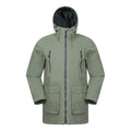 Green - Front - Mountain Warehouse Mens Hastings Long Waterproof Jacket