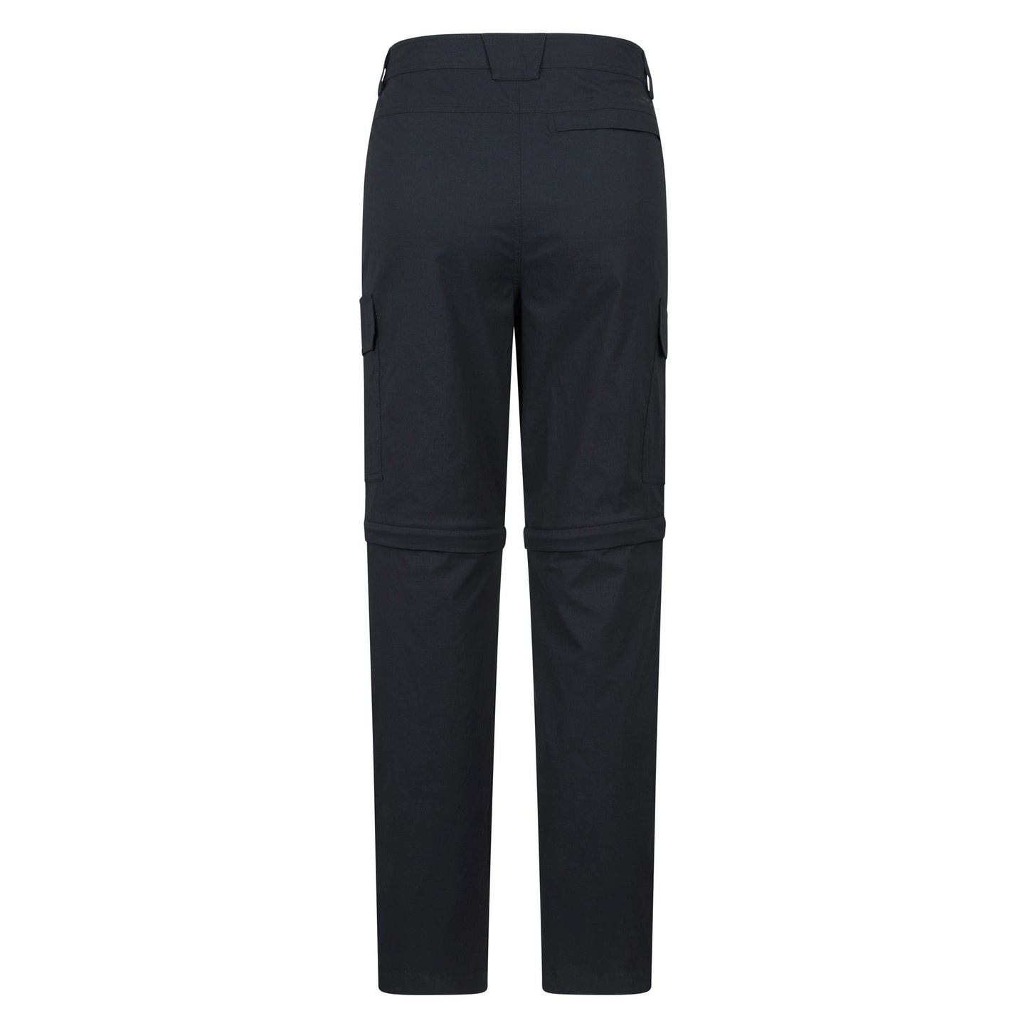Black - Back - Mountain Warehouse Mens Delta Stretch Zip-Off Regular Cargo Trousers