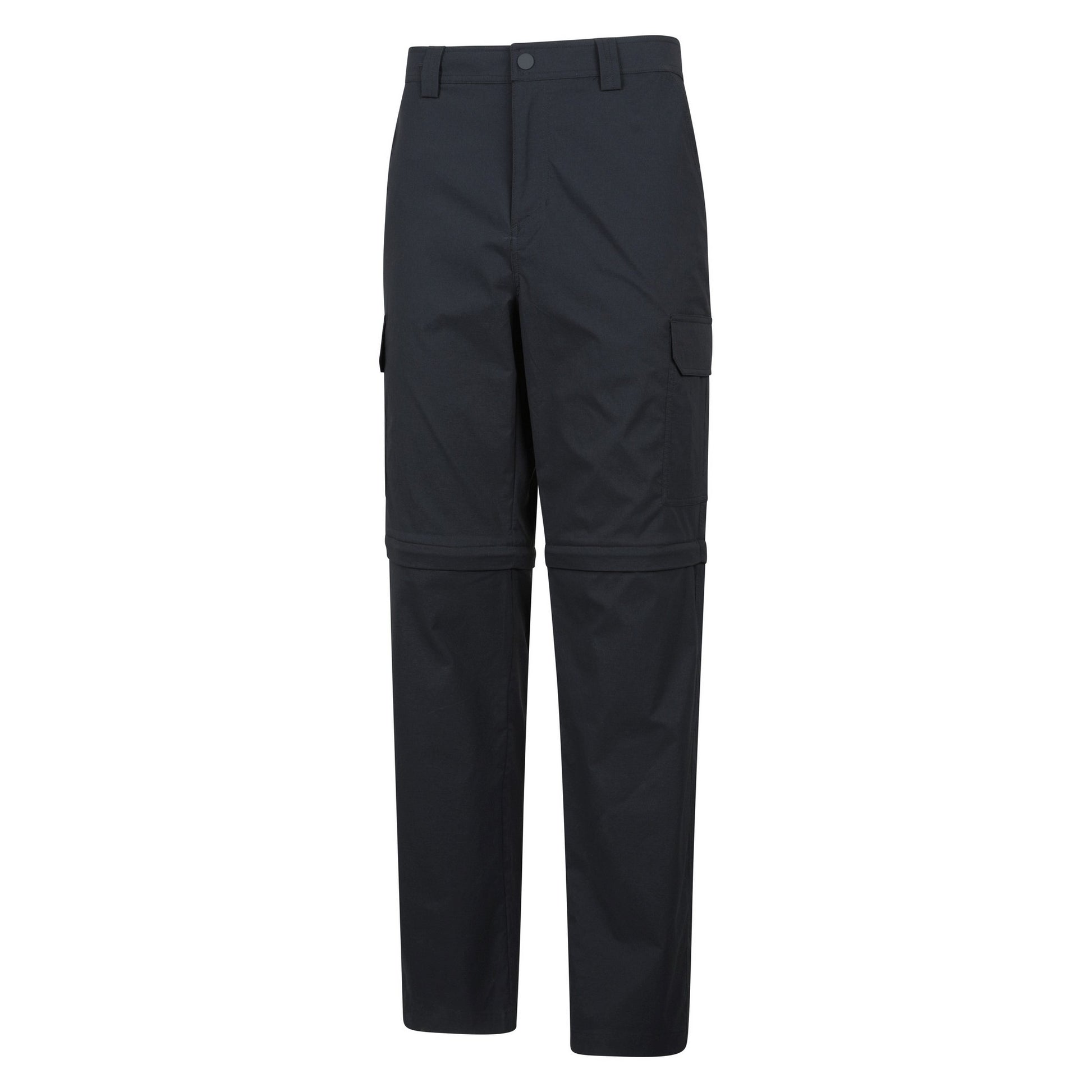 Black - Lifestyle - Mountain Warehouse Mens Delta Stretch Zip-Off Regular Cargo Trousers