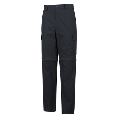 Black - Lifestyle - Mountain Warehouse Mens Delta Stretch Zip-Off Regular Cargo Trousers