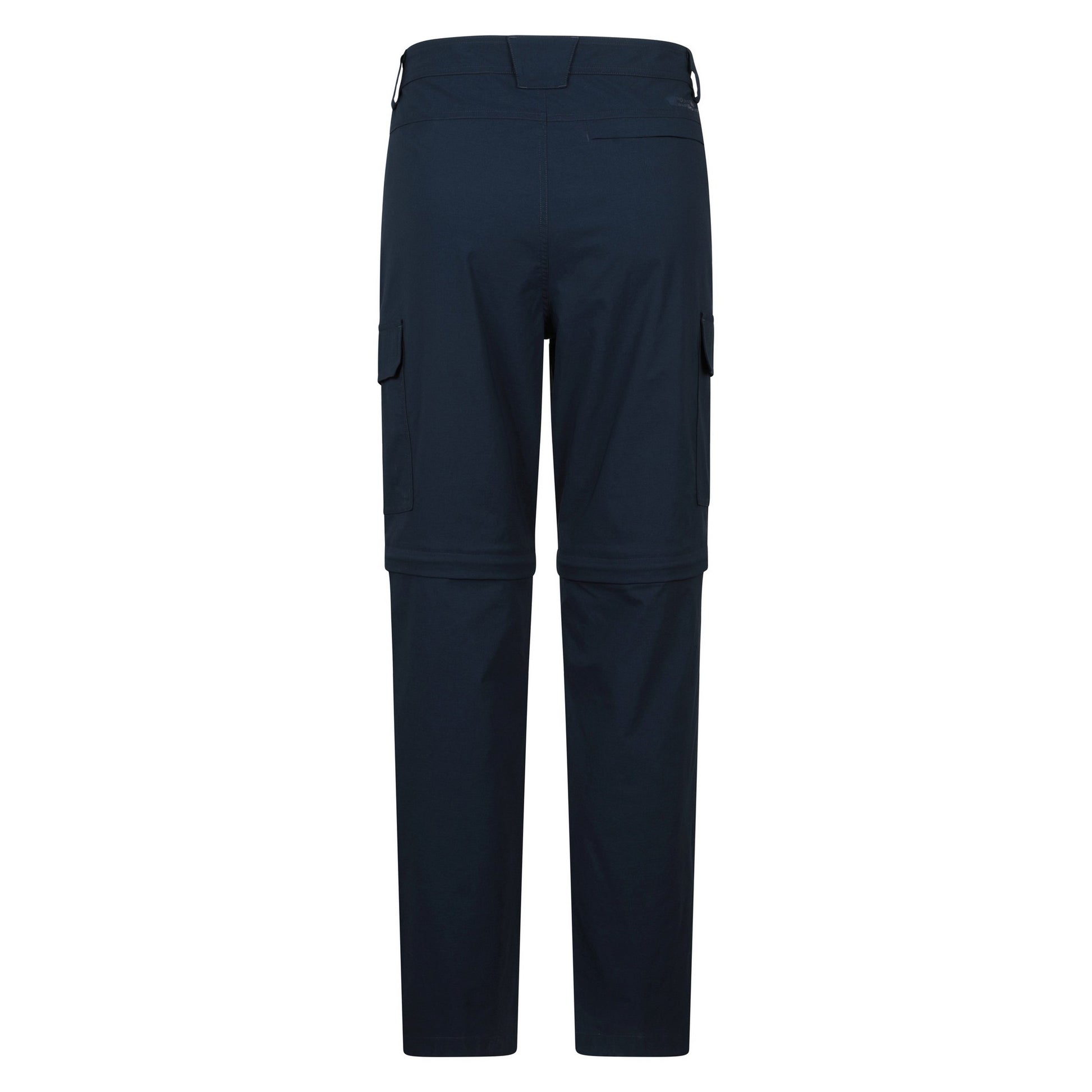 Navy - Back - Mountain Warehouse Mens Delta Stretch Zip-Off Regular Cargo Trousers