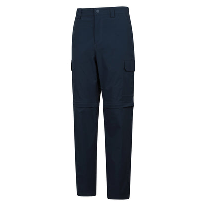 Navy - Lifestyle - Mountain Warehouse Mens Delta Stretch Zip-Off Regular Cargo Trousers