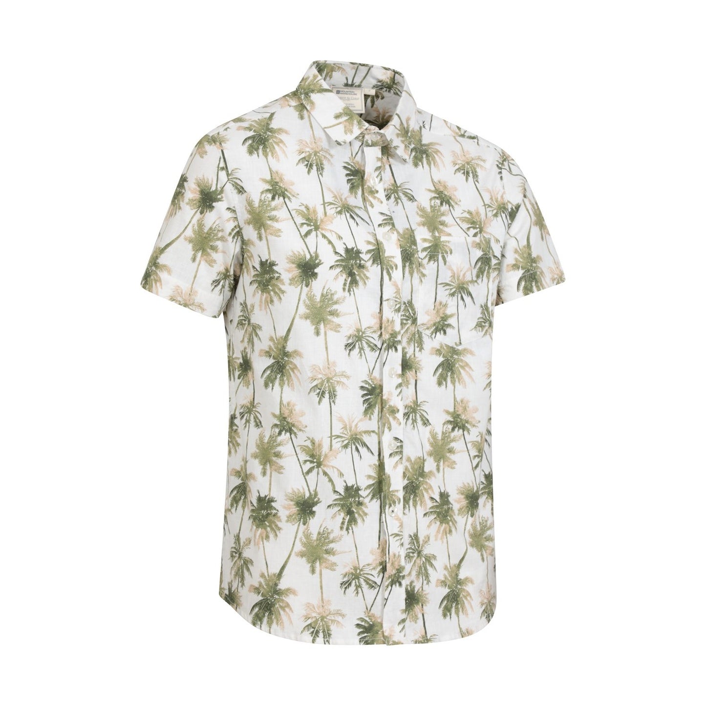 White - Lifestyle - Mountain Warehouse Mens Hawaiian Short-Sleeved Shirt
