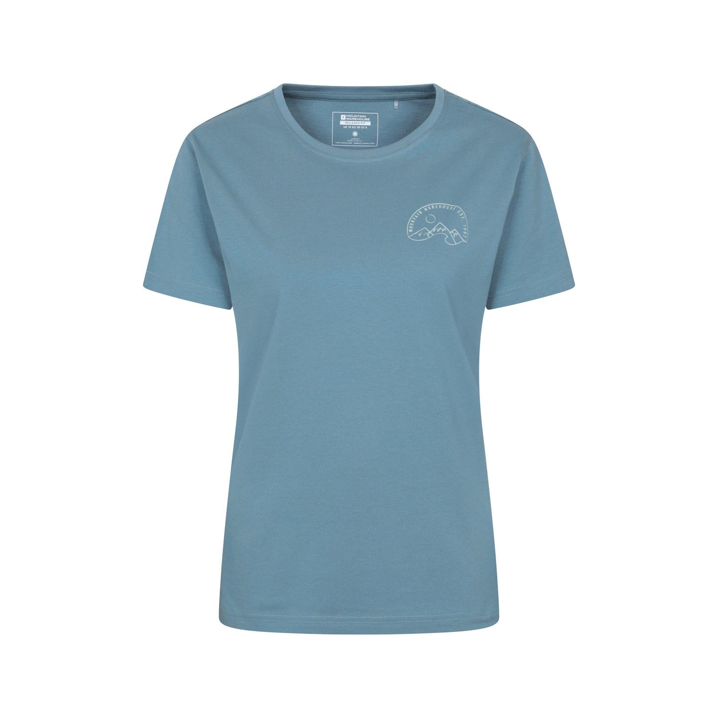 Navy - Front - Mountain Warehouse Womens-Ladies Tree Ring Relaxed Fit T-Shirt