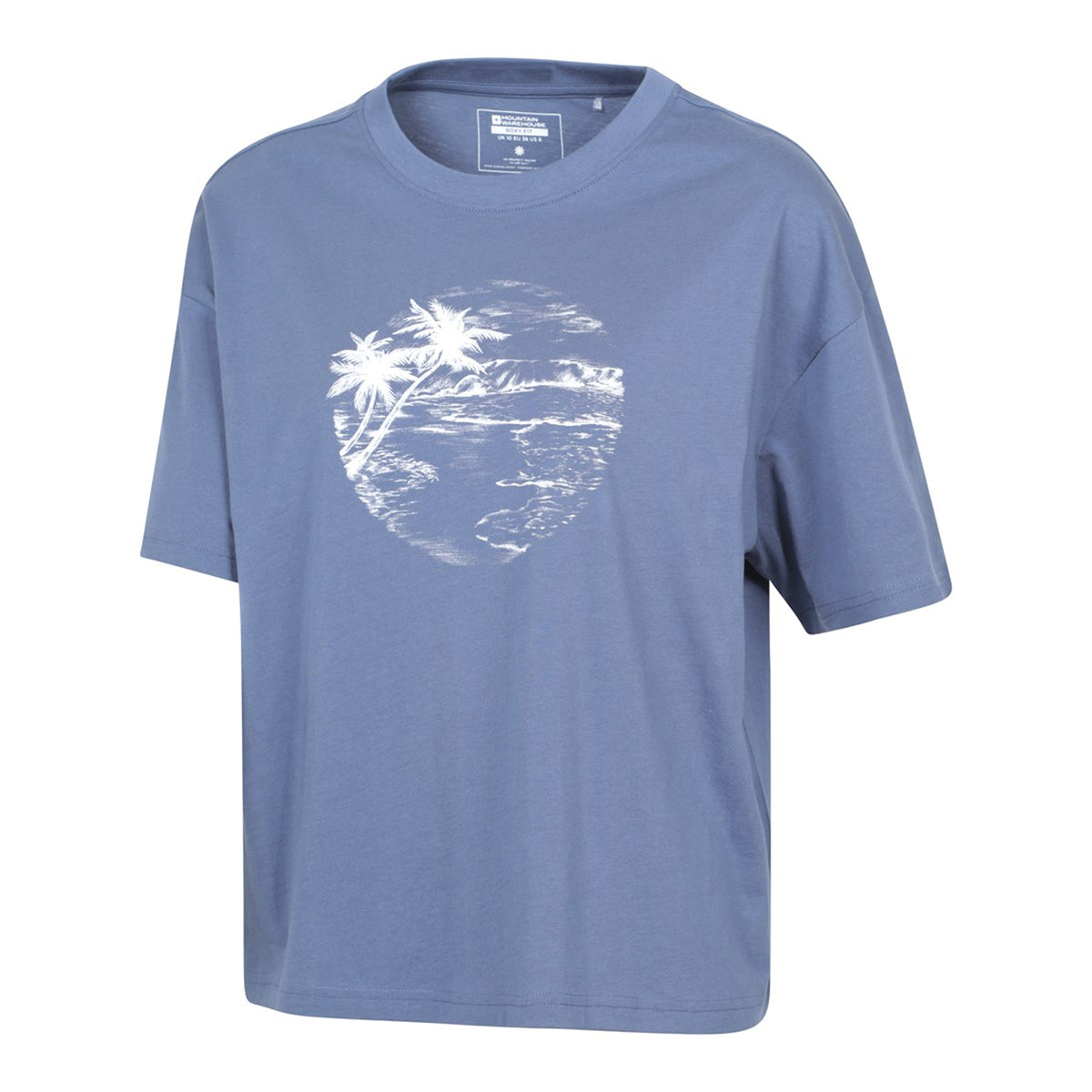 Blue - Lifestyle - Mountain Warehouse Womens-Ladies Beach Boxy T-Shirt