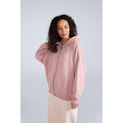 Light Pink - Front - Animal Womens-Ladies Idol Full Zip Hoodie