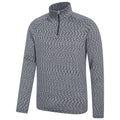 Black - Side - Mountain Warehouse Mens Power Quarter Zip Midlayer