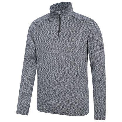 Black - Lifestyle - Mountain Warehouse Mens Power Quarter Zip Midlayer