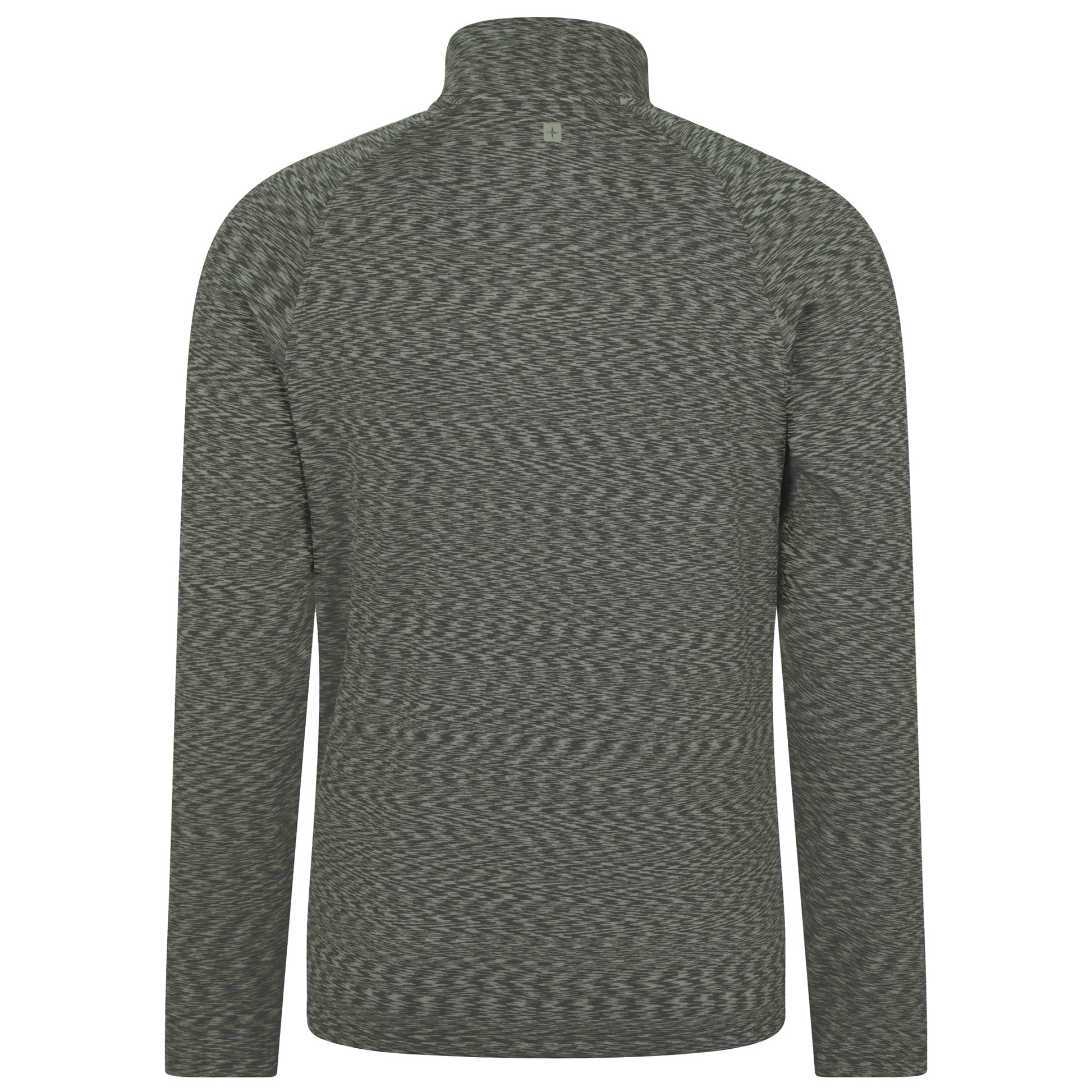 Khaki Green - Back - Mountain Warehouse Mens Power Quarter Zip Midlayer
