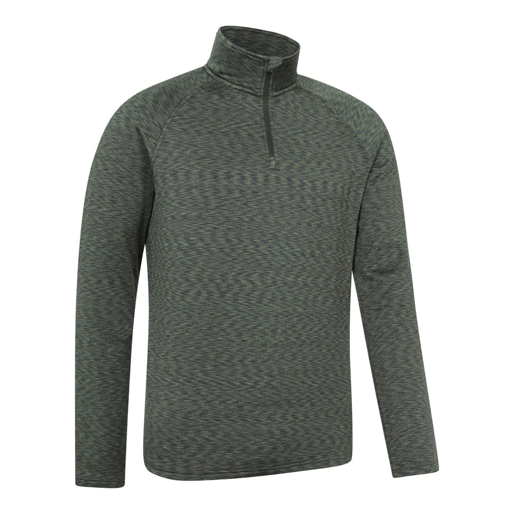 Khaki Green - Lifestyle - Mountain Warehouse Mens Power Quarter Zip Midlayer