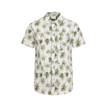 White - Front - Mountain Warehouse Mens Hawaiian Short-Sleeved Shirt