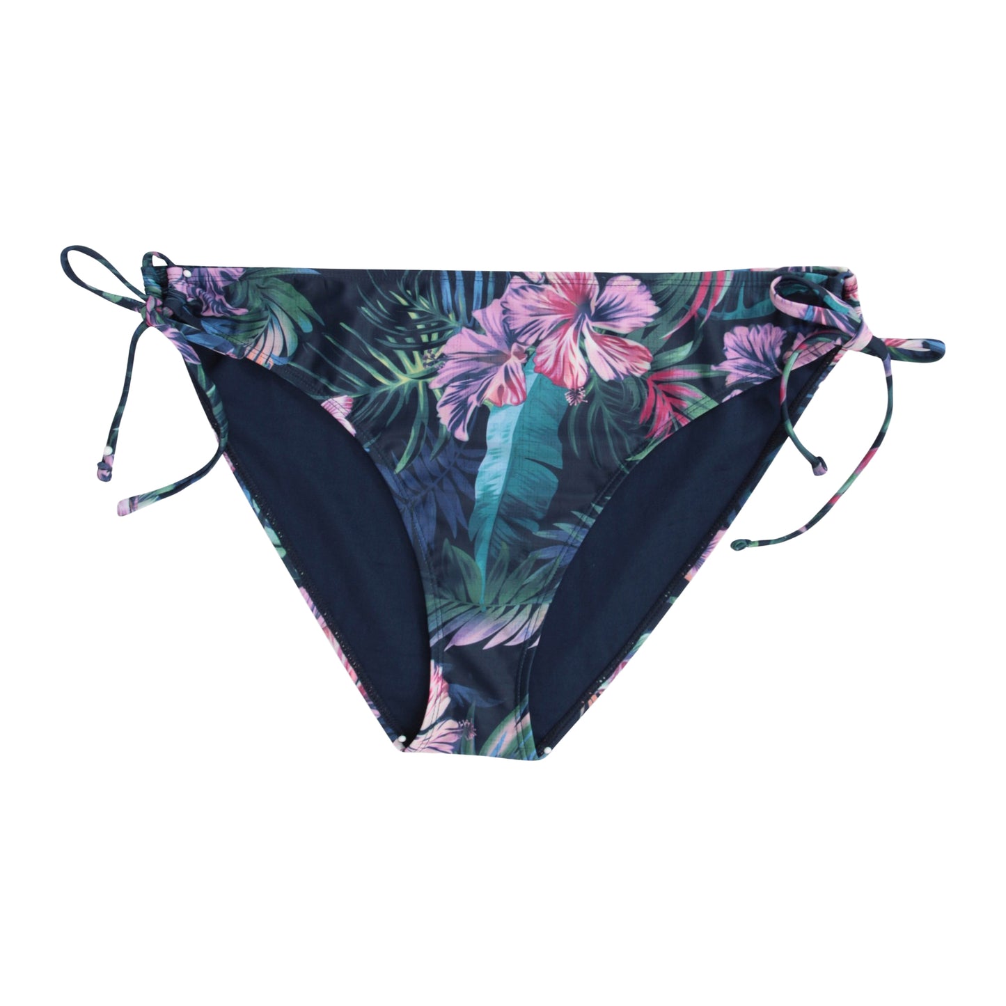Dark Blue - Front - Animal Womens-Ladies Lona Floral Side Tie Bikini Bottoms