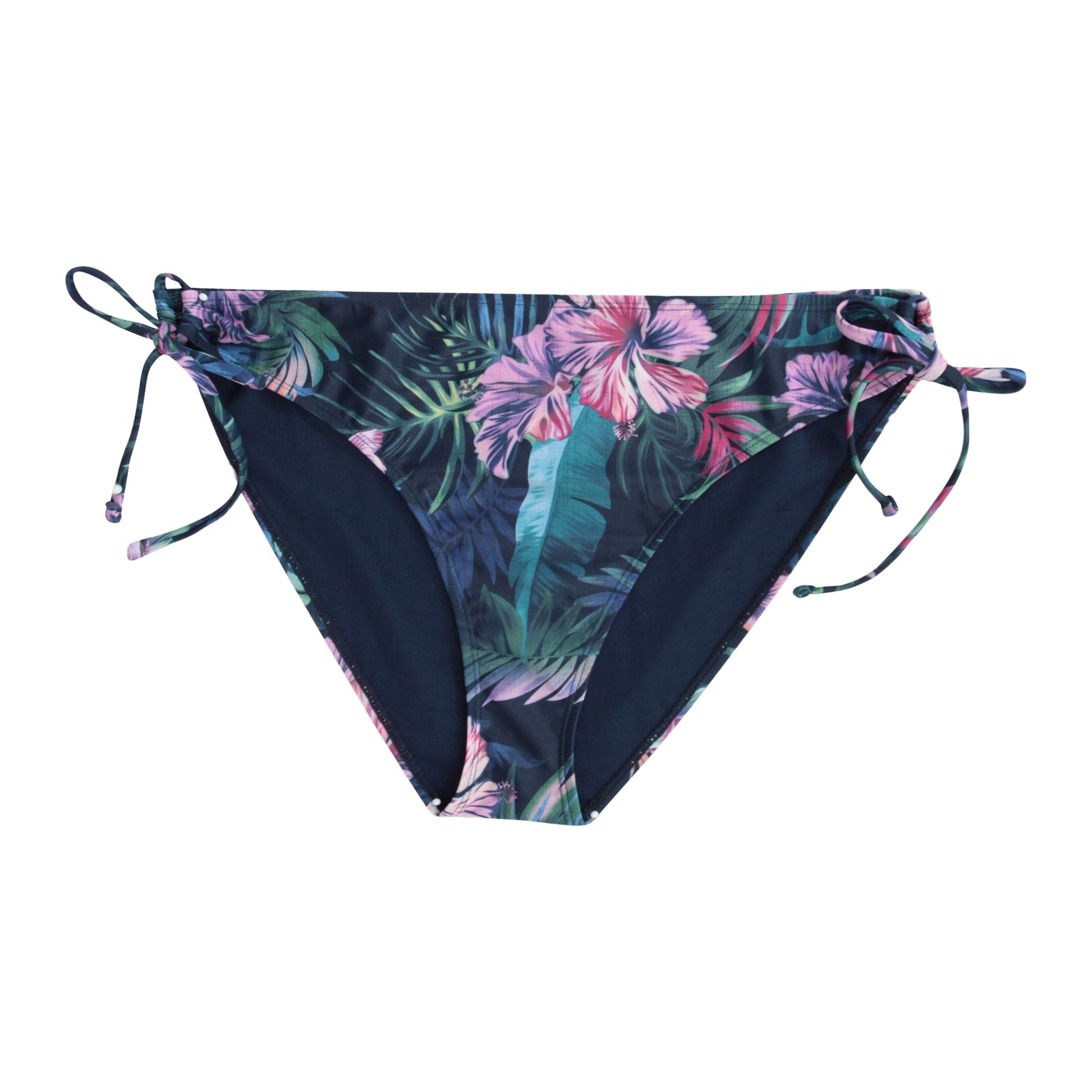Dark Blue - Front - Animal Womens-Ladies Lona Floral Side Tie Bikini Bottoms