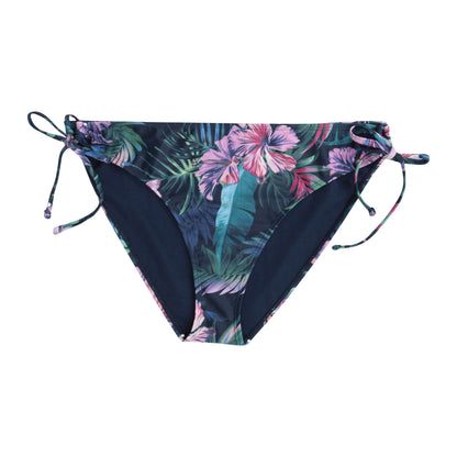 Dark Blue - Front - Animal Womens-Ladies Lona Floral Side Tie Bikini Bottoms