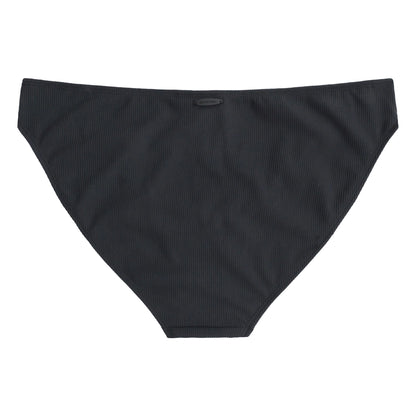 Black - Back - Animal Womens-Ladies Florence Ribbed Bikini Bottoms