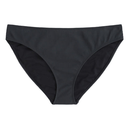 Black - Front - Animal Womens-Ladies Florence Ribbed Bikini Bottoms