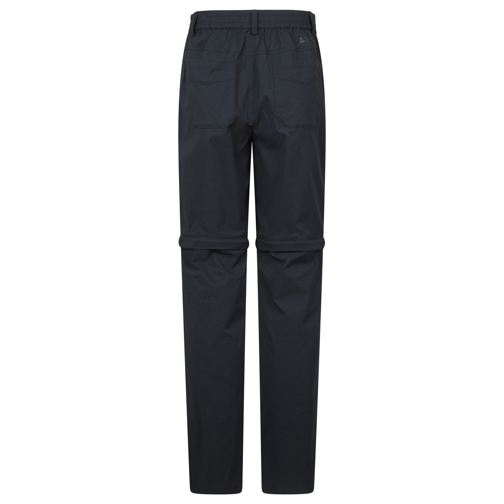 Black - Back - Mountain Warehouse Womens-Ladies Delta Stretch Zip-Off Trousers