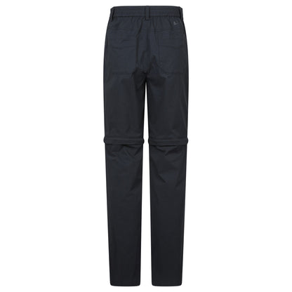 Black - Back - Mountain Warehouse Womens-Ladies Delta Stretch Zip-Off Trousers
