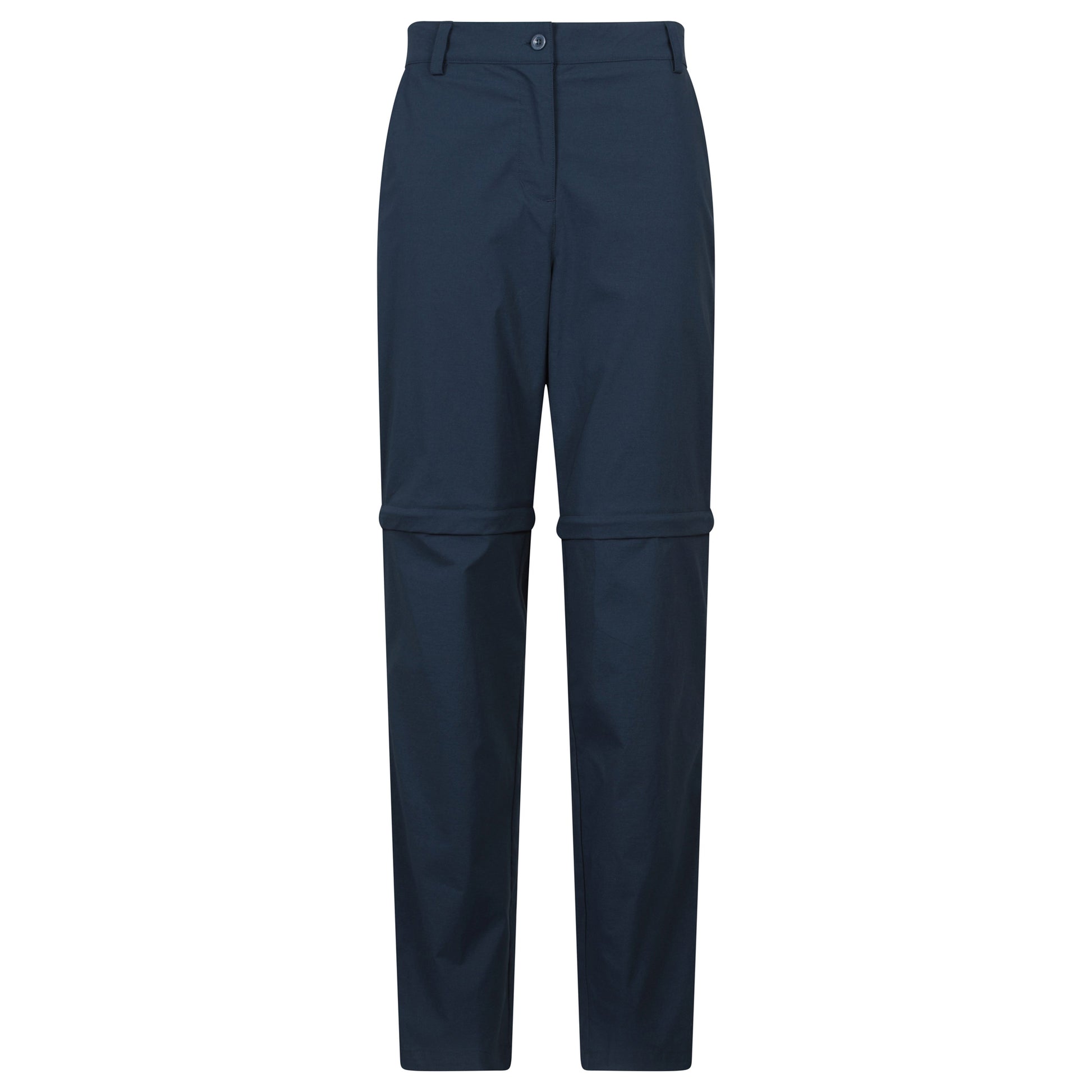 Navy - Front - Mountain Warehouse Womens-Ladies Delta Stretch Zip-Off Trousers