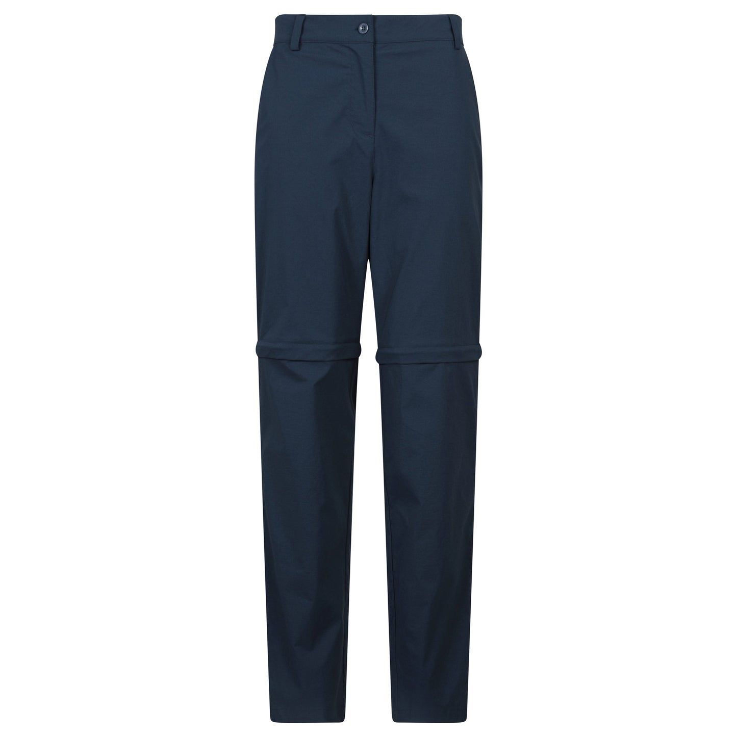 Navy - Front - Mountain Warehouse Womens-Ladies Delta Stretch Zip-Off Trousers