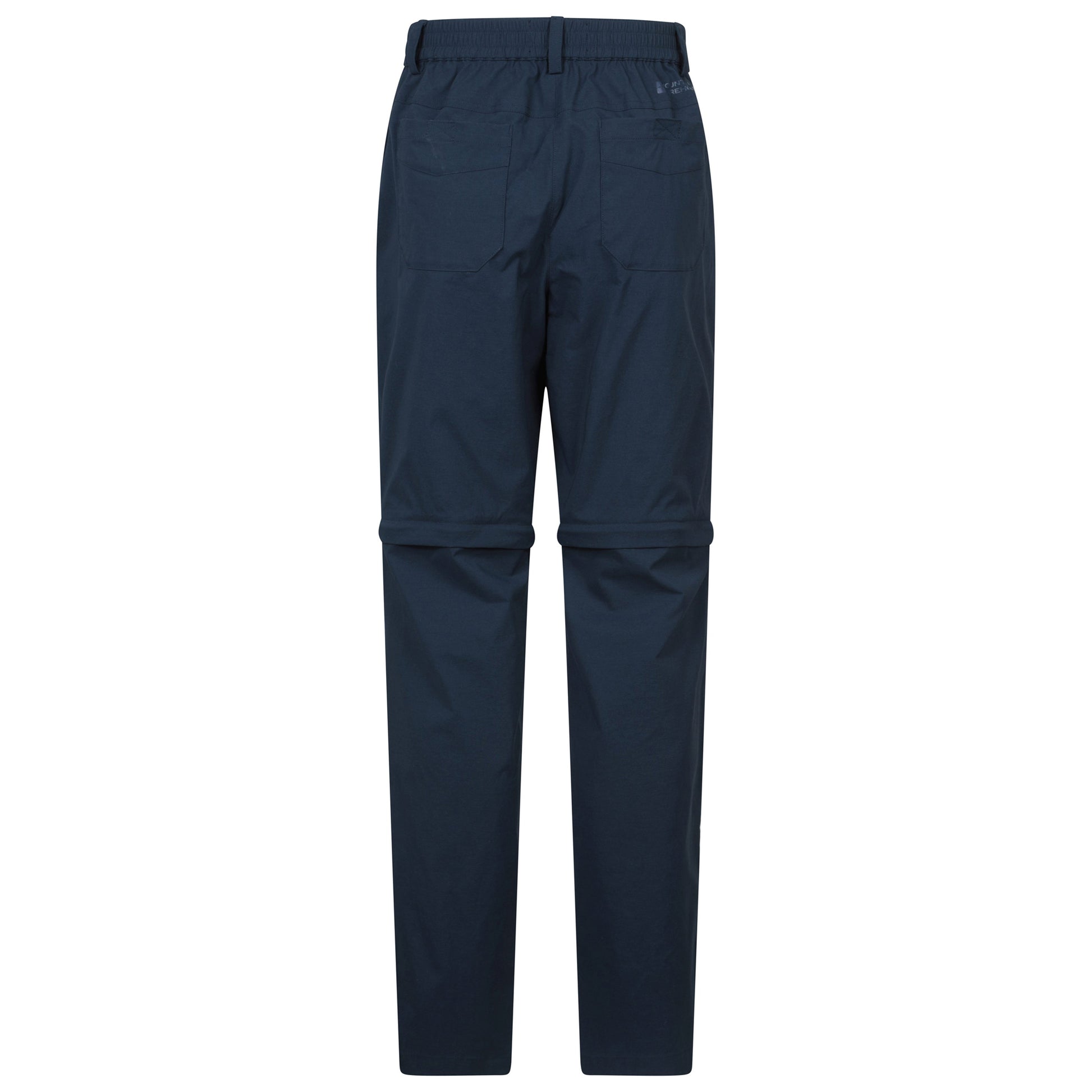 Navy - Back - Mountain Warehouse Womens-Ladies Delta Stretch Zip-Off Trousers