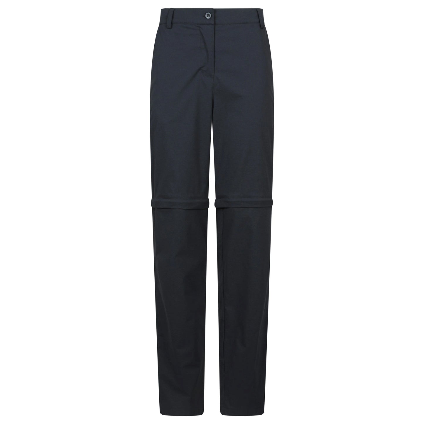 Black - Front - Mountain Warehouse Womens-Ladies Delta Stretch Zip-Off Trousers