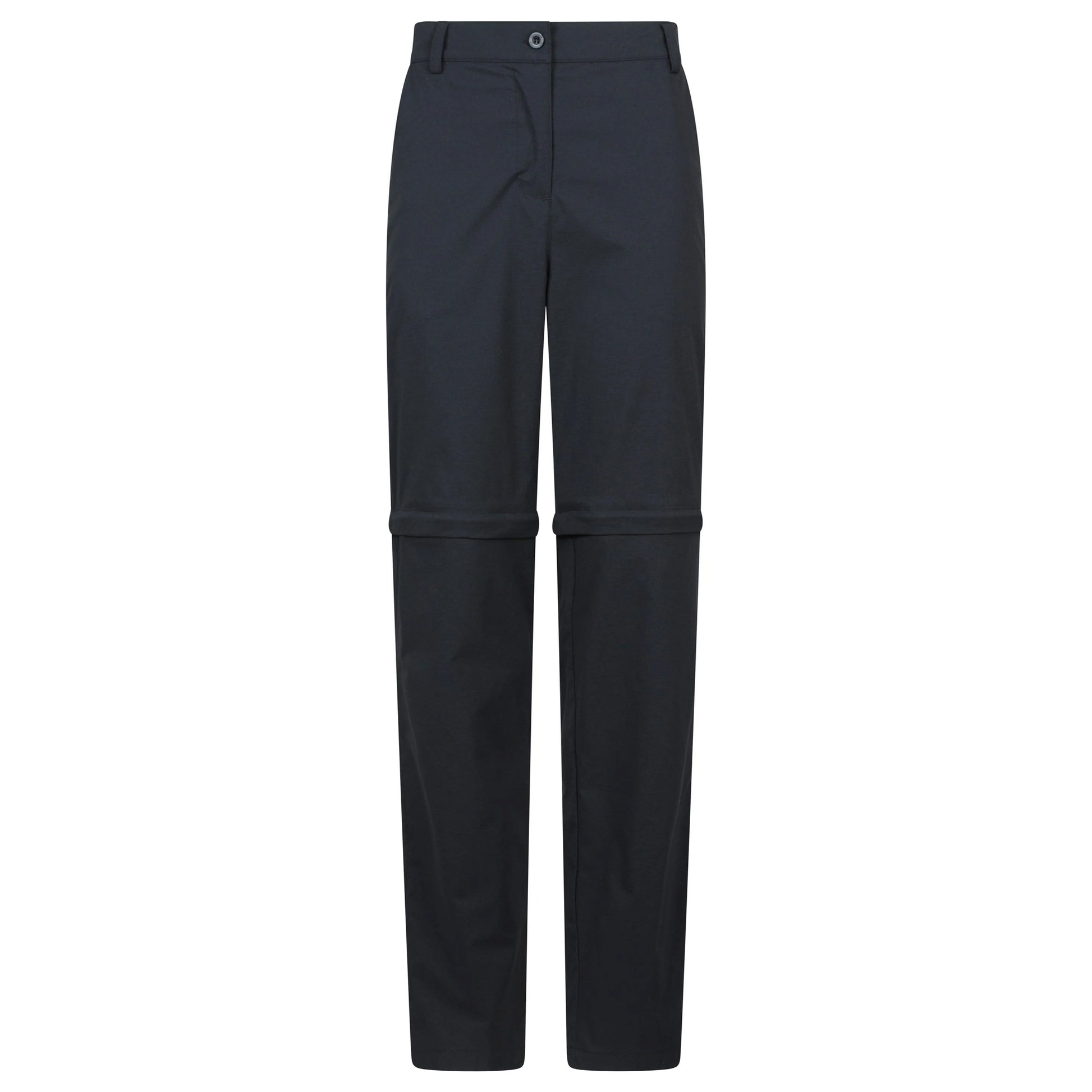 Black - Front - Mountain Warehouse Womens-Ladies Delta Stretch Zip-Off Trousers