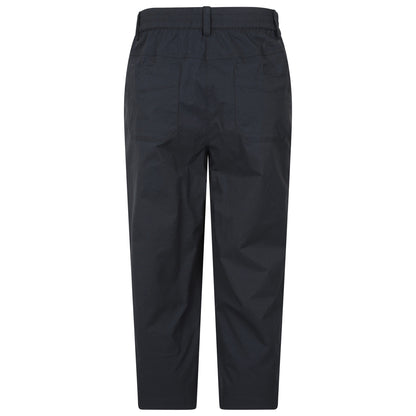 Black - Back - Mountain Warehouse Womens-Ladies Delta Stretch Capri Trousers