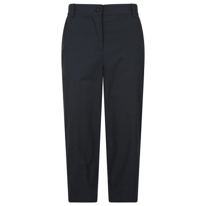 Black - Front - Mountain Warehouse Womens-Ladies Delta Stretch Capri Trousers