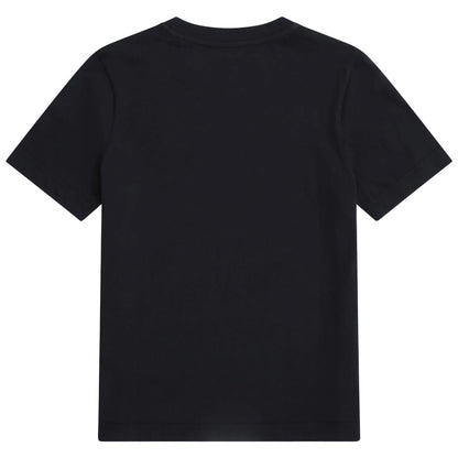 Black - Back - Animal Womens-Ladies Plain T-Shirt