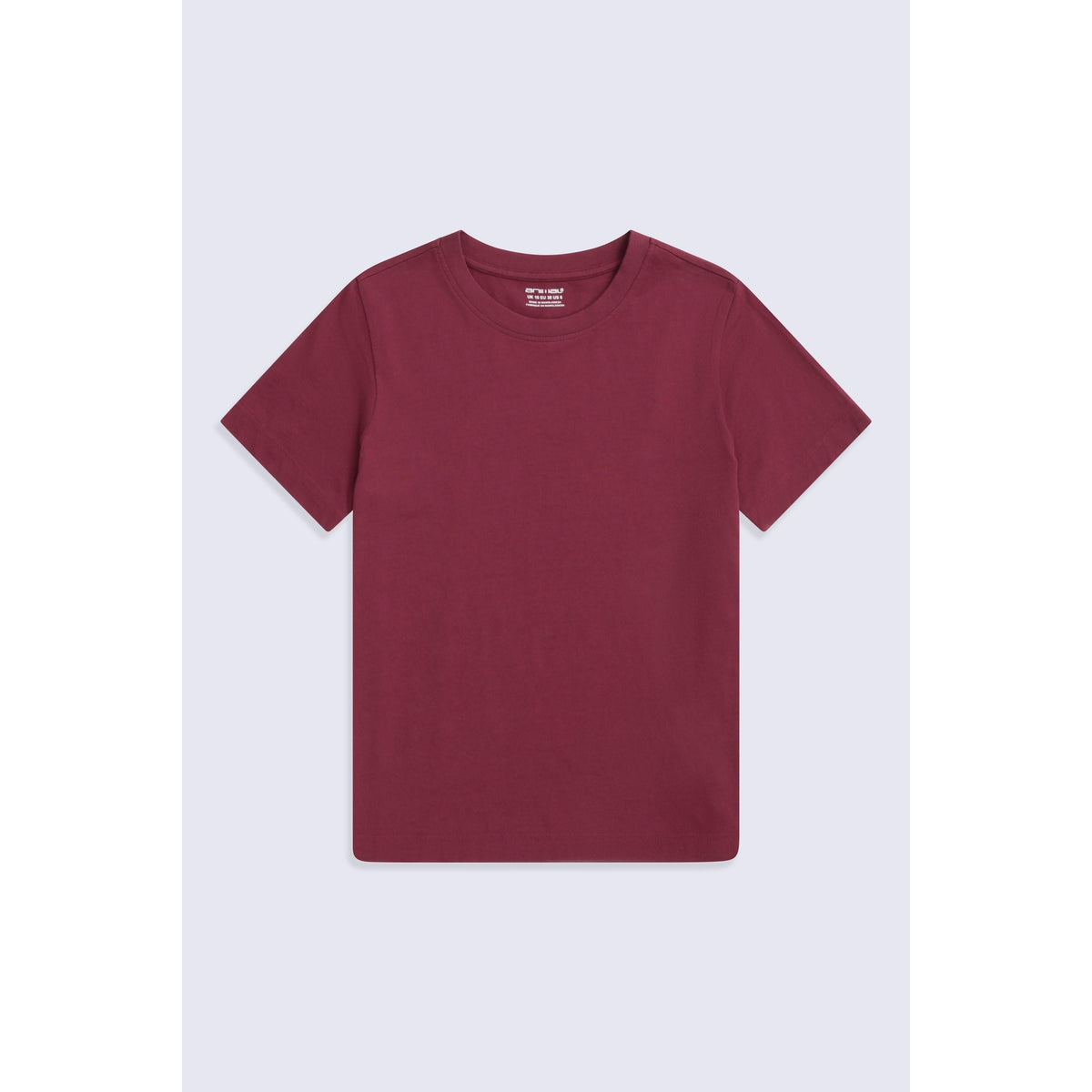 Burgundy - Front - Animal Womens-Ladies Plain T-Shirt