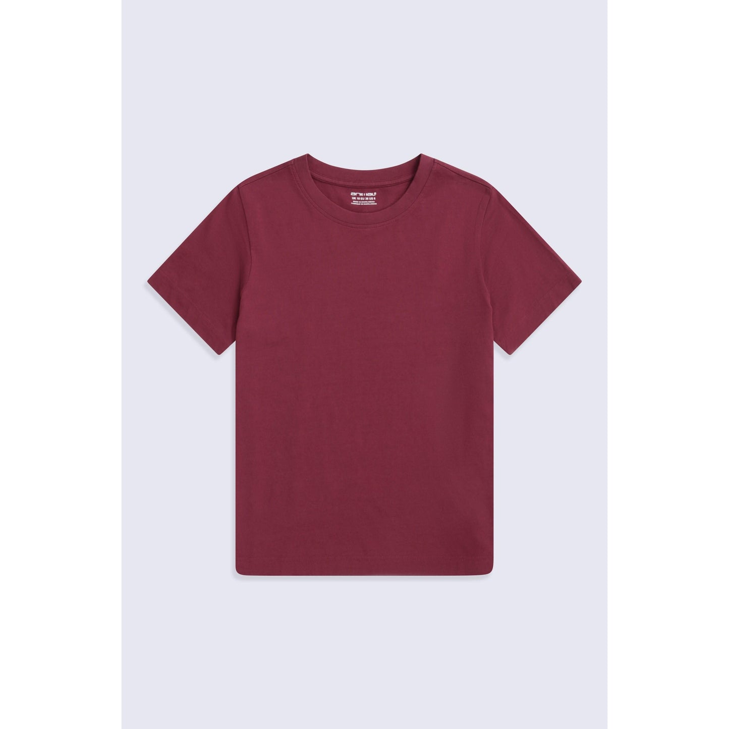 Burgundy - Front - Animal Womens-Ladies Plain T-Shirt