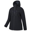 Black - Side - Mountain Warehouse Womens-Ladies Breeze Waterproof Jacket
