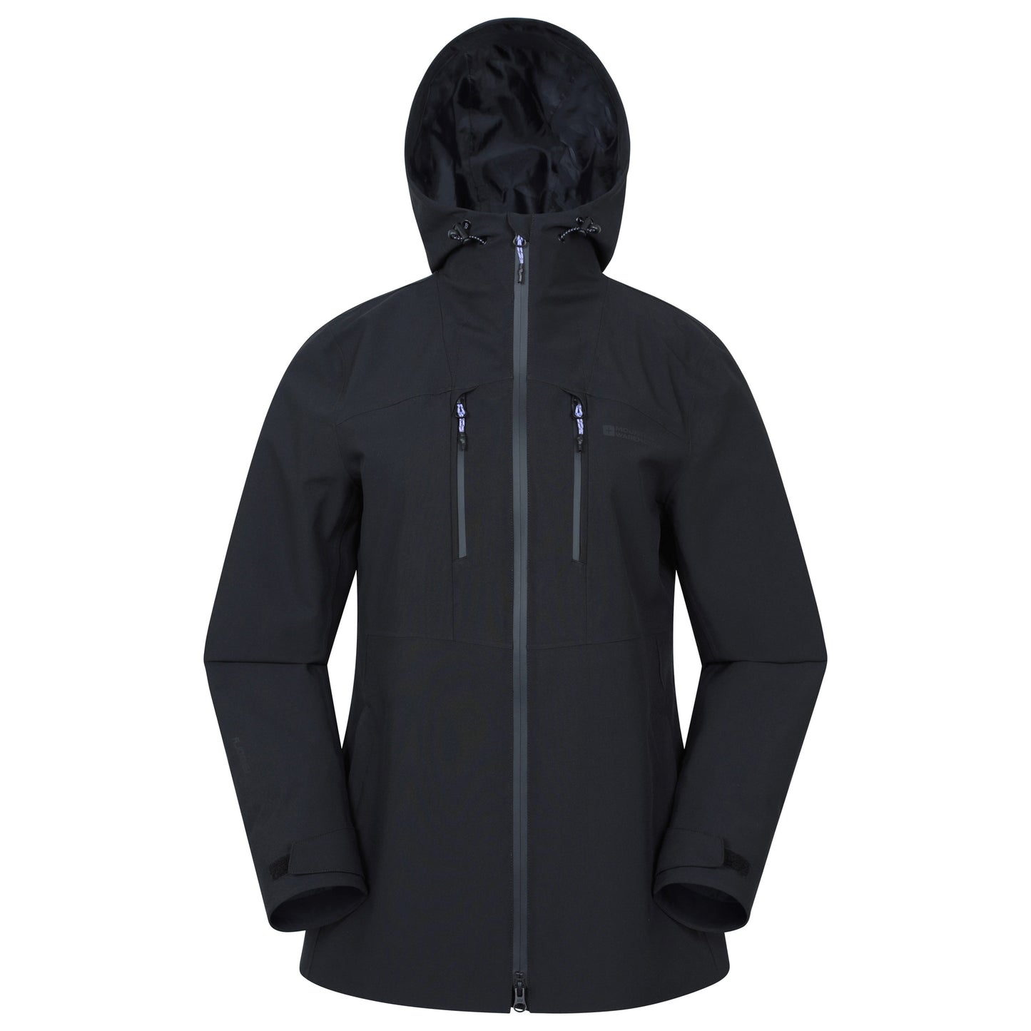 Black - Front - Mountain Warehouse Womens-Ladies Breeze Waterproof Jacket