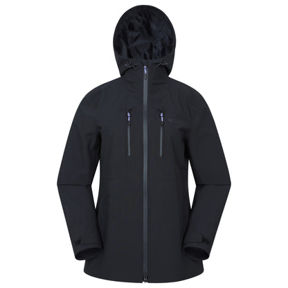 Black - Front - Mountain Warehouse Womens-Ladies Breeze Waterproof Jacket