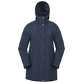 Navy - Front - Mountain Warehouse Womens-Ladies Foxtail Waterproof Fleece Lined Jacket