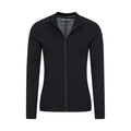 Black - Lifestyle - Mountain Warehouse Mens Merino Wool Full Zip Base Layer Top