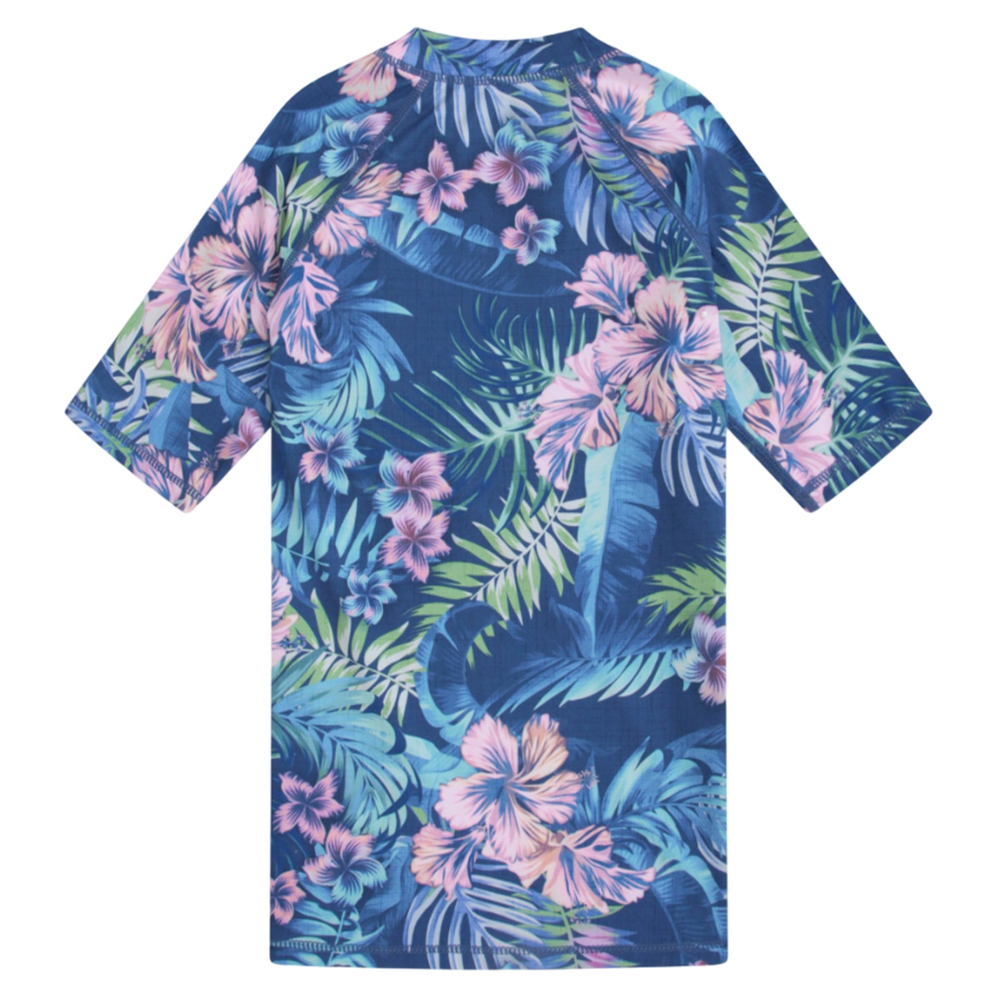 Purple - Back - Animal Childrens-Kids Daisy Rash Top