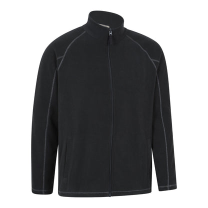 Black - Side - Mountain Warehouse Mens Ashbourne Full Zip Fleece Jacket