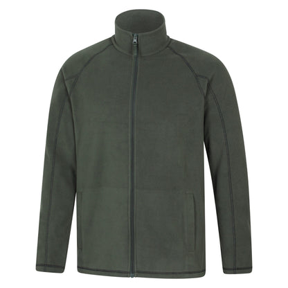 Khaki Green - Side - Mountain Warehouse Mens Ashbourne Full Zip Fleece Jacket