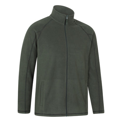 Khaki Green - Lifestyle - Mountain Warehouse Mens Ashbourne Full Zip Fleece Jacket