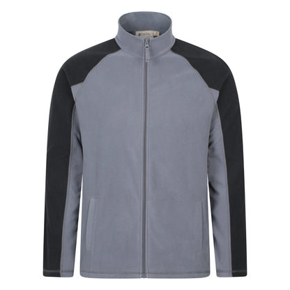 Dark Grey - Front - Mountain Warehouse Mens Ashbourne Full Zip Fleece Jacket