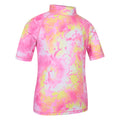 Coral - Side - Mountain Warehouse Childrens-Kids Tie Dye Short-Sleeved Rash Top