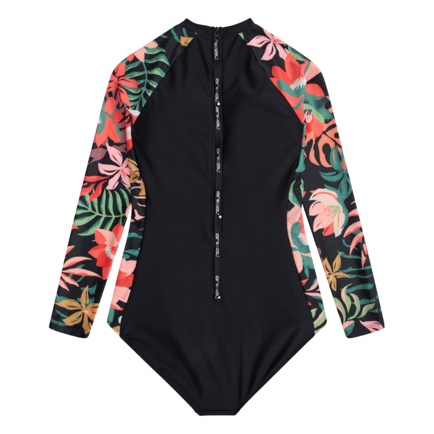 Black - Back - Animal Womens-Ladies Isabella One Piece Swimsuit