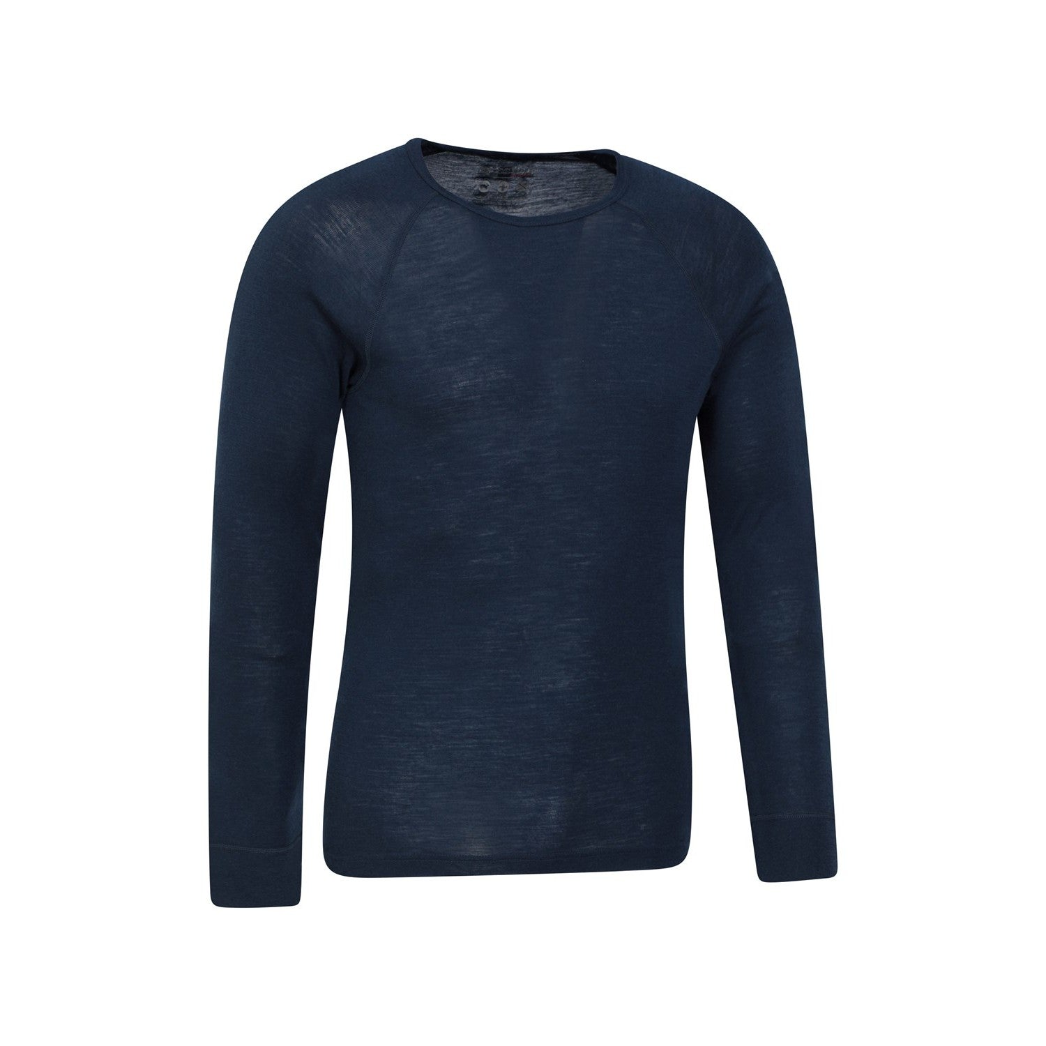 Navy - Side - Mountain Warehouse Mens Merino Wool Thermal Top
