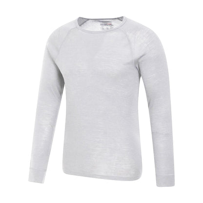 White - Lifestyle - Mountain Warehouse Mens Merino Wool Thermal Top