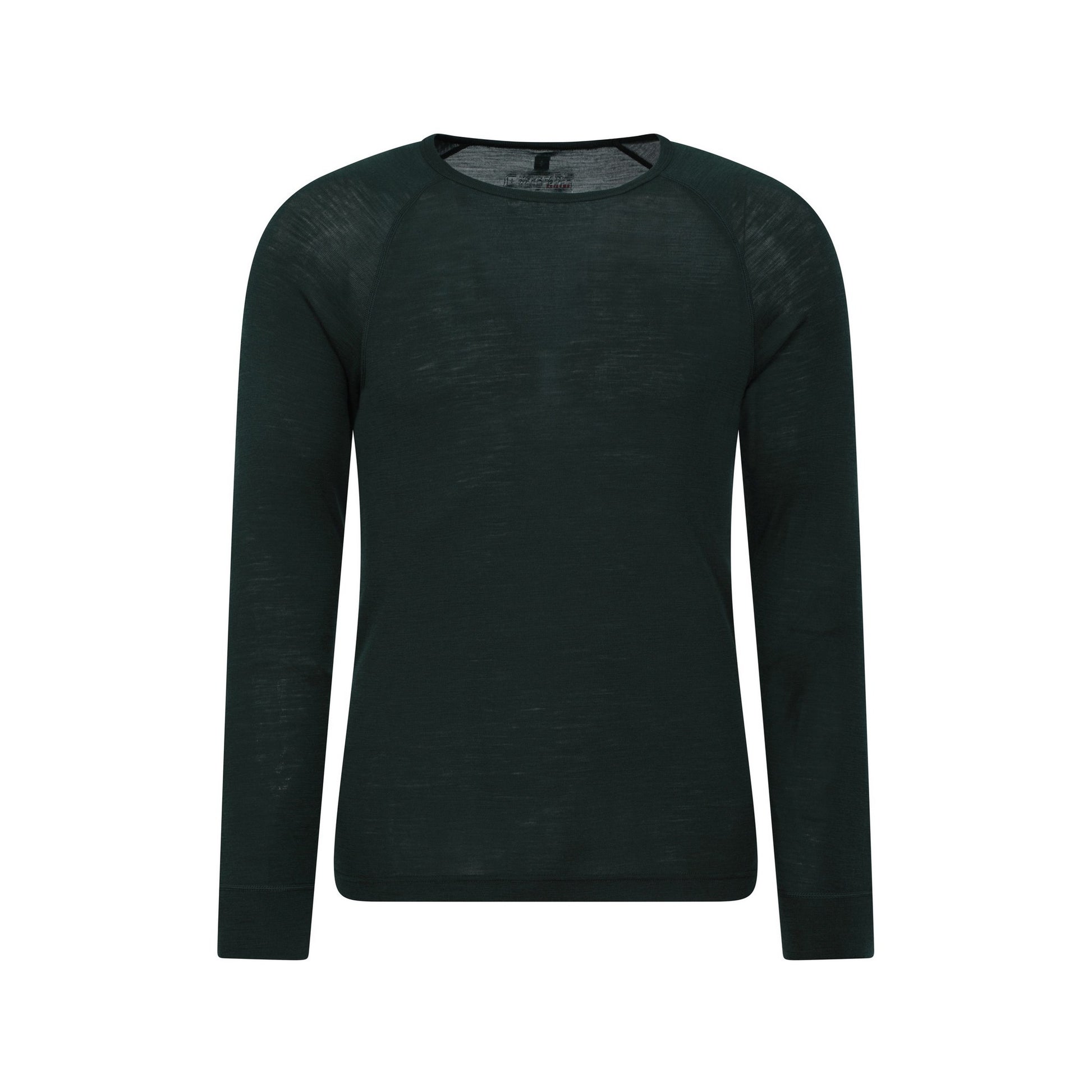 Dark Green - Back - Mountain Warehouse Mens Merino Wool Thermal Top