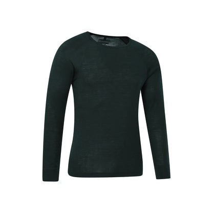 Dark Green - Lifestyle - Mountain Warehouse Mens Merino Wool Thermal Top