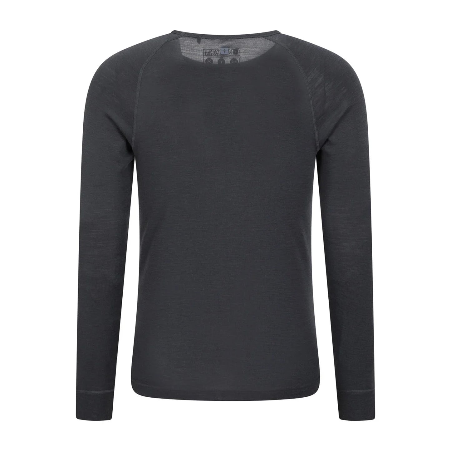 Dark Grey - Back - Mountain Warehouse Mens Merino Wool Thermal Top